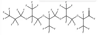 Perfluoro -2, 5,8, 11- tetramethyl -3, 6,9, 12- tetraoxapentadecanoyl fliyò Cas 34761-47-2}